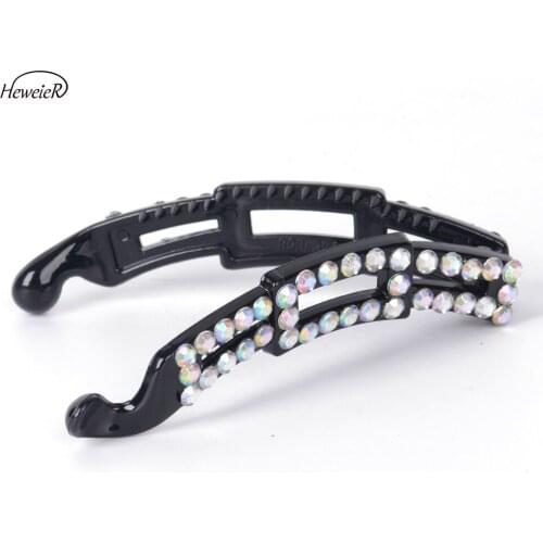 2019 Hollow Plastic Hair Banana Twist Clip Ponytail Holder Hairpiece Headdress Hairpin Barrettes Women Lady Headwear Accessories