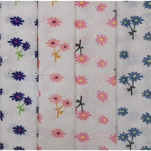 2020, new cotton embroidered lace DIY clothing accessories in 4 colors are 130cm wide 1 yard