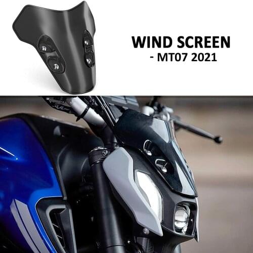 2021 For Yamaha MT07 Windscreen MT-07 MT 07 Motorcycle Windshield Deflectors Wind Shield Screen Protector Parts