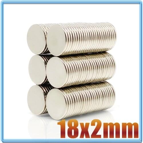 5/10/20/50Pcs 18x2 Thin Neodymium Magnet Strong 18mmx2mm Powerful Magnets 18x2mm Permanent Small Round Magnet 18*2