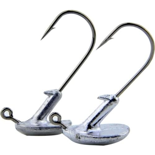 5PCS/Lot 3.5g 5g 7g 10g 14g Tumbler Lead Head Hook Jig Bait Fishing Hooks For Soft Lure Fishing Tackle fishing tackle accessorie