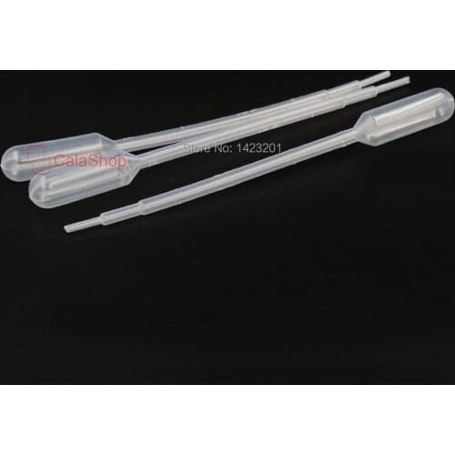 500 Pcs / Lot 0.5ml Clear Plastic Disposable Pasteur Graduated Pipettes