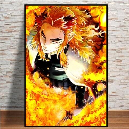 5d Full diamond painting Demon Slayer Kimetsu No Yaiba Anime Manga Printedicons diamond embroidery Home Decoration