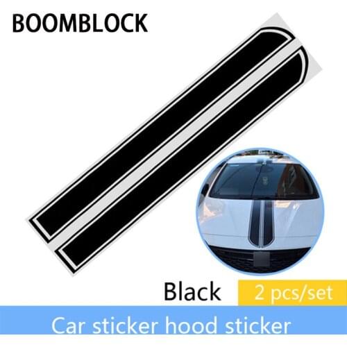 BOOMBLOCK 1Set Car Styling Front Cover Decal Stickers For Opel Astra H G J Volvo S60 V70 XC90 Citroen C5 C4 C3 Subaru Forester
