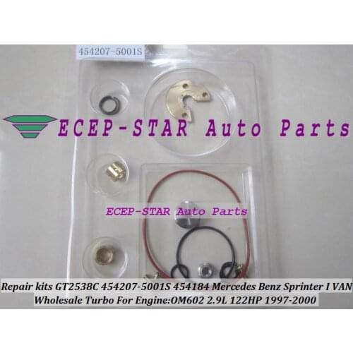 Free Ship Turbo Repair Kit rebuild GT2538C 454207-5001S 454207 For Mercedes Benz Sprinter 212D 312D 412D OM602 2.9L Turbocharger