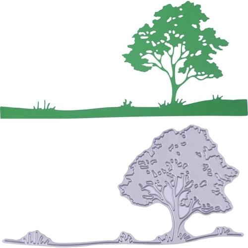 Paper Card Edge Decoration Stencil Tree Shape Metal Cutting Die Scrapbook Album Decoration Embossing Die Cut