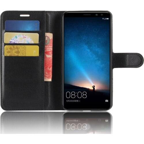 For huawei nova 2i Case Luxury PU Leather Back Cover Case for huawei nova 2i cover case honor 9i Flip Phone Cover Bag Skin Guard