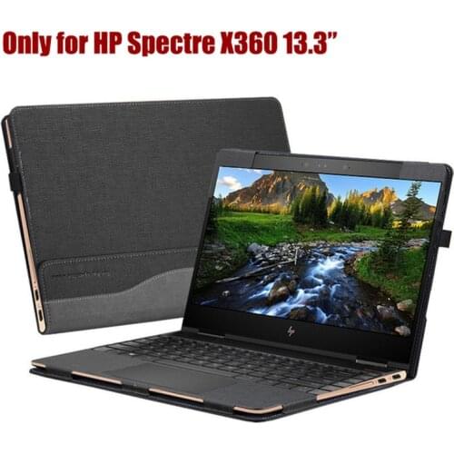 Laptop Case for HP Spectre X360 13.3 Inch PU Leather Detachable Computer Protective Sleeve for Spectre X360 Series