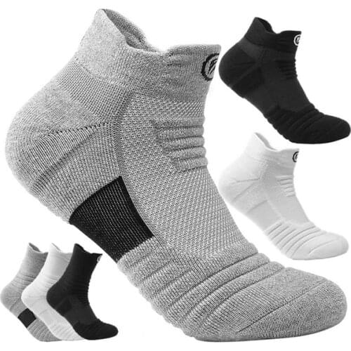 Men Socks Spring Sports Sock Breathable Moisture Wicking Athletic Sock Long / Short Tube Sweat Deodorant Socks for Men