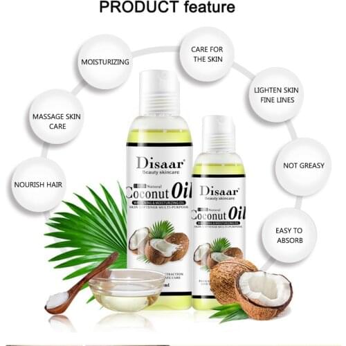 Essential Oil Natural Organic Coconut Oil Body Face Massage Best Skin Care Massage TSLM1