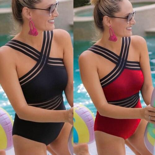 Hirigin Sexy Thong Bikini Women Bandage Padded Bra Black Swimsuit Push-up Bikini Set Swimwears High Waist Bathing Suit 2019