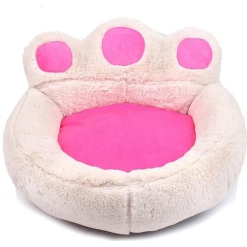 4 Colors Quality Sofas For Dogs Paw Shape Washable Sleeping Dog Bed House Soft Warm Wear Resistant Pet Bed Cat Puppy
