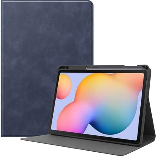 Leather Stand Case For Samsung Galaxy Tab S6 Lite 10.4 inch SM P610 P615 2020 Tablet Leather Smart Cover Tablet Case +FilmGift