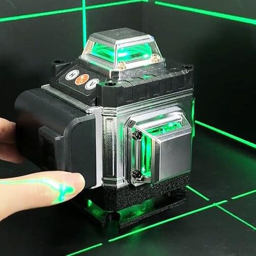 Laser Level 360 Rotary 16 Lines Tripod Green Laser Level 4D Self-leveling Vertical & Horizontal Cross Lasers Spirit Level Tools