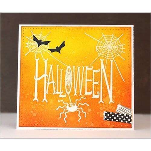 Halloween Spooky Bat Spider Web Metal Cutting Dies Stencil For DIY Scrapbooking Decorative Embossing Suit Paper Card Die Cut