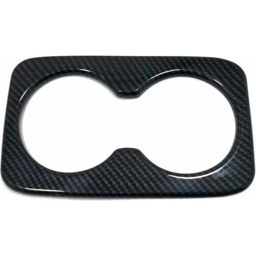 NEW Carbon Fiber Look Rear Water Cup Holder Cover For Jeep Grand Cherokee 2011 2012 2013 2014 2015 2016 2017 2018