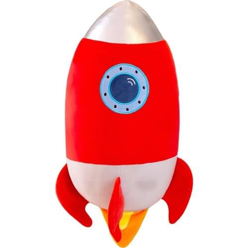 40/60CM Creative Stuffed Down Cotton Rocket Plush Toys Funny Space Rocket Plush Pillow for Sofa Cushion Cute Birthday Gifts