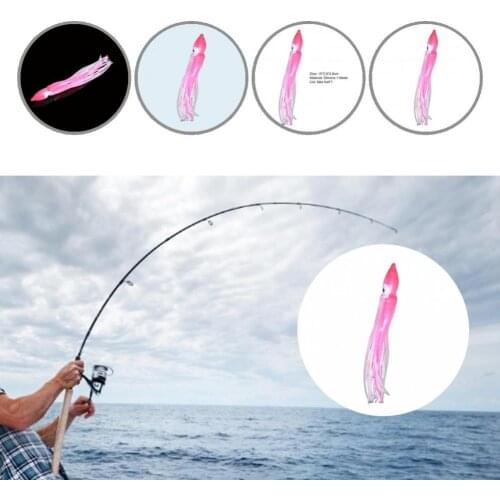 Practical Excellent Octopus Trolling Hoochies Lure Lightweight Fishing Baits Eco-friendly for Lake