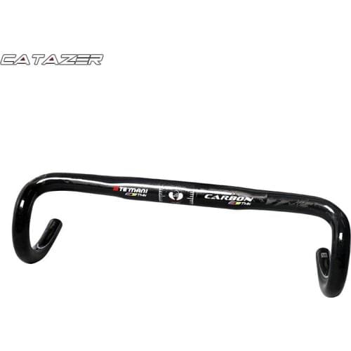 Bicycle Handlebars Road Bike Handlebar 31.8 Carbon Road Handlebar 3K Gloss/Matte Ultralight Carbon Handlebars