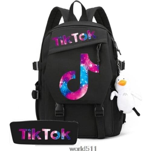 Tik Tok Backpack Women Men School Bags for Teenage Boys Girls Back Pack Large Capacity Tik Tok Teen Bagpack School Casual