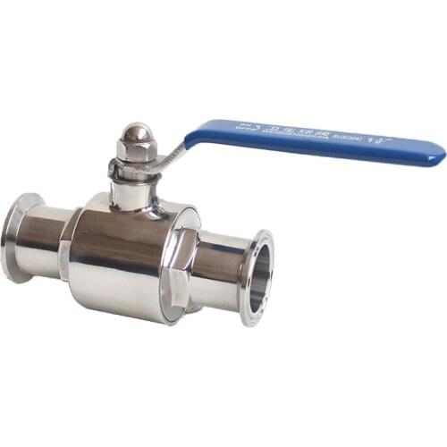 Sanitary Ball valve 1" O.D 25mm stainless steel Food grade Sanitary clamp Ferrule Quick connect straight ball valve