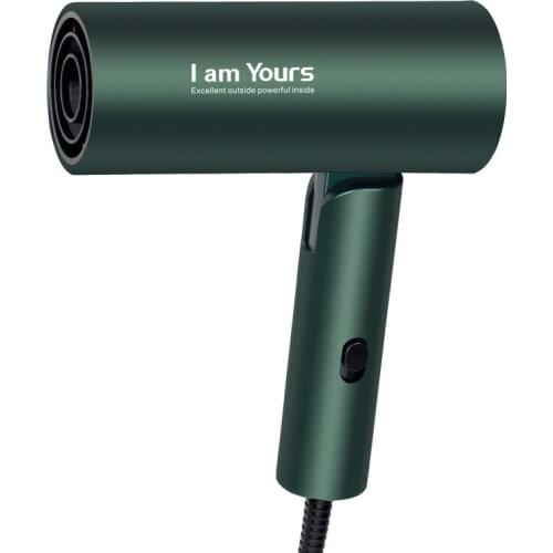 Minimalism retro green hair dryer creative personality foldable hammer hair dryer