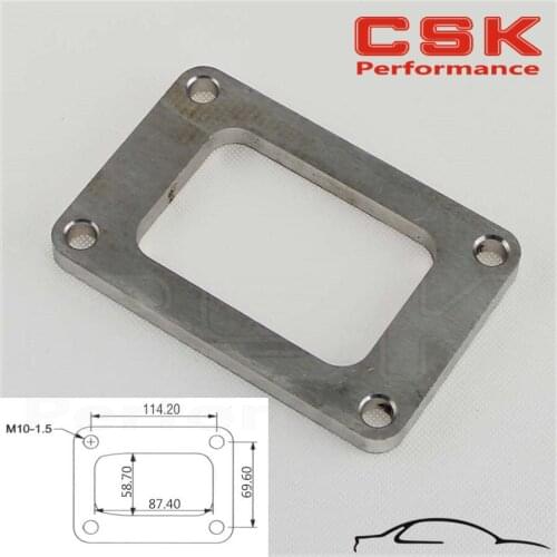 T6 GT5533R GT5541R GT6041 Stainless Steel M10 X 1.5 Turbo Inlet Flange 0.36" TH