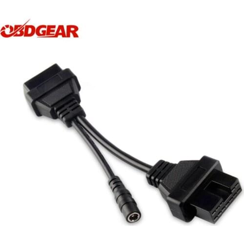 High Quality for Mitsubishi 12Pin to 16Pin Female OBD 2 Extension Diagnostic Tool Adapter Connector Cable For OBD2 Adapter