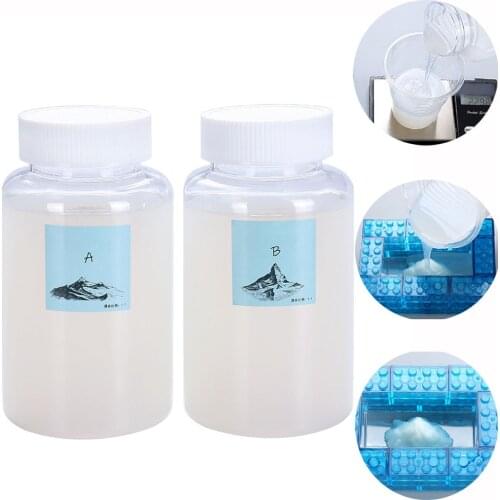 1:1 Liquid Rubber for DIY Silicone Mold Making Ultraviolet Solidify Cure Resin Activated Crafts For DIY Jewelry Mold