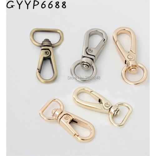 10pcs 6 colors 11mm 13mm 16mm 19mm collar rope snap hook,Big Pet Leash Collar Safe bag clasps lobster swivel trigger clips snap