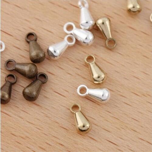 SIXTY TOWFISH 100 Pieces DIY Jewelry Accessories Size 3*6mm Copper Materials Flower Slice Charms