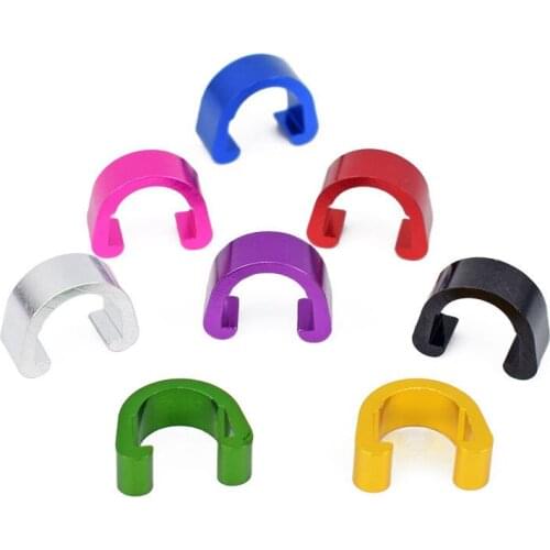 5Pcs Bicycle Brake Cable/Derailleur Line Buckle Tubing Cable C-Clip Aluminum Alloy Fixed Clamp Clips MTB Road Bike