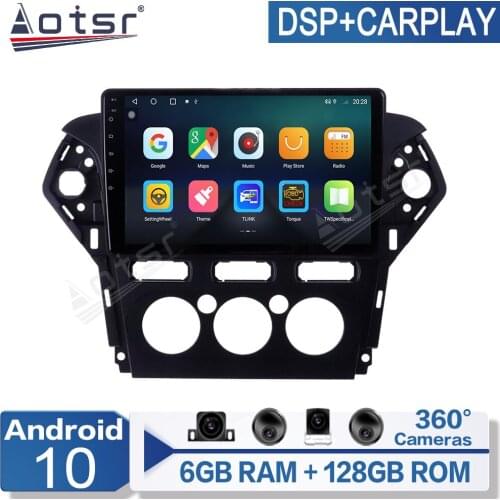AOTSR-6+128G Android Radio Car Multimedia Video Player For Ford Mondeo MK4 2011-2013 Navigation Multimedia Player Radio