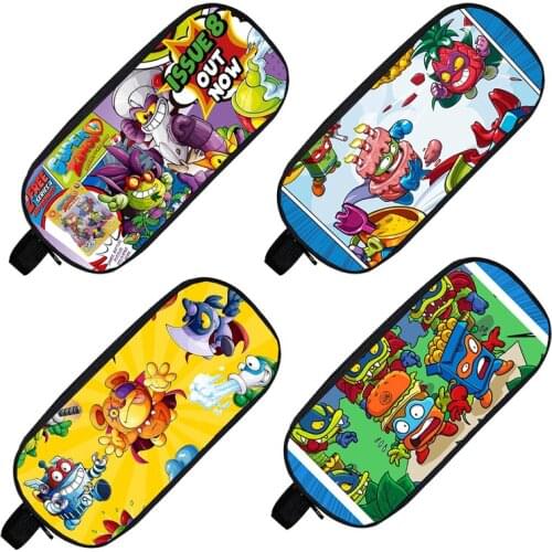 Super Zings Series 4/5/6 Pouch for Kids 3D Print Anime Super Zings Pencil Case Pencil Box Stationery Storage Bag Cosmetic Case