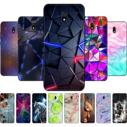 For xiaomi redmi 8a case soft silicon back phone cover on redmi 8a bumper hongmi 8a shell bag redmi8a coque black tpu case