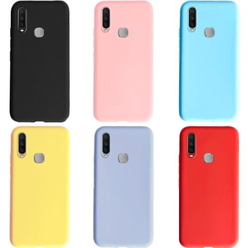 Pure Color Phone Case For Vivo Y12 Case VIVO Y15 Y17 Soft Silicone TPU Back Cover For Vivo Y12 Y15 Y17 U3X U10 Cases Bumper
