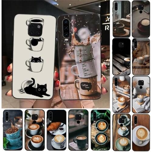 TOPLBPCS A cup of coffee Phone Case For Huawei Honor 7A 8X 9 10 20lite 10i 20i 7C 8C 5A 8A Honor Play 9X pro Mate 20 lite