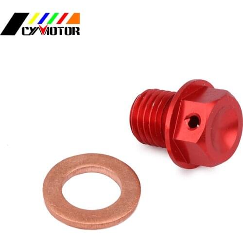 CNC Magnetic Oil Drain Plug Bolt For HONDA ATC Big Red Foreman FourTrax Rancher Recon 70 90 110 125 185 200 250 350 400 450 500