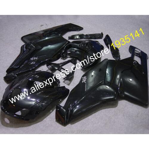 Motorbike Parts For Ducati 999 749R 2005 2006 Ducati 749s 999R 05 06 Brilliant Black Body Fairing (Injection molding)