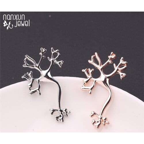 Enamel Neurologist Lapel Pin Medical Doctors Nurses Gifts Metal An Exquisite Neuron Brooch Fashion Jewelry Women Accessories