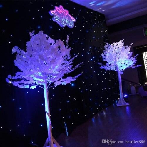 1.5M 5feet Height White Artificial Ginkgo Biloba Leaf Maidenhair Trees Roman Columns Road Cited For Wedding Mall Opened Props