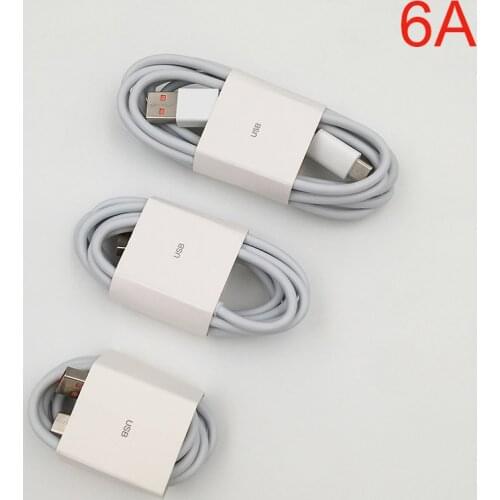 Original 6A Xiaomi MI USB 3.1 Type C Cable 1/1.5/2M Turbo Fast Charging Cord For MI 11 10 Ultra 9 9T Pro Redmi K40 Poco M3 X3 C3