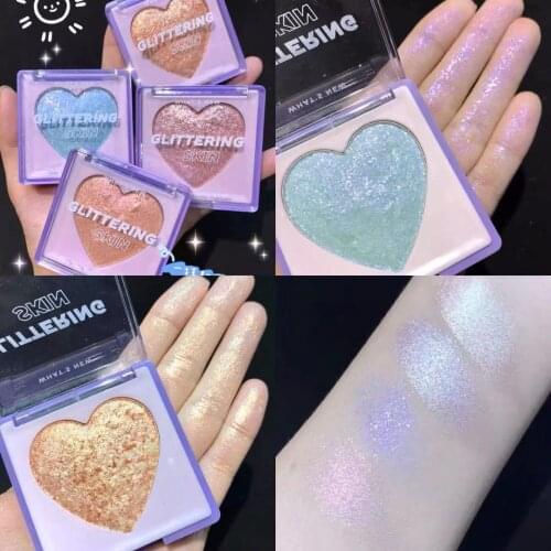 Makeup Glow Highlighter Bronzer Palette Face Blush Shimmer Contour Powder Brighten Skin Iluminador Face Lip Highlighter Cosmetic