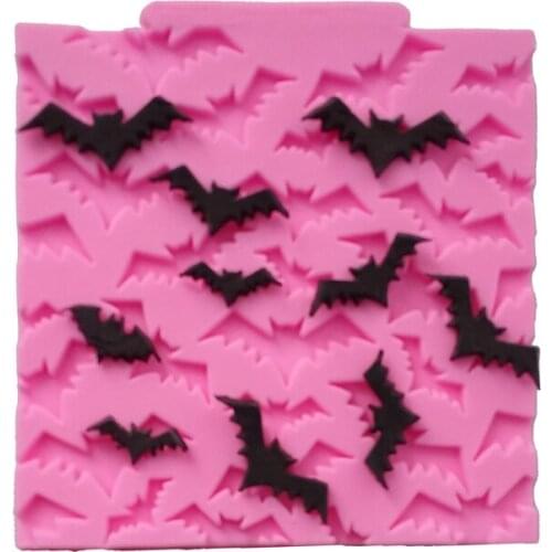 Free shipping many cute bat cooking tools fondant baking DIY Cake Sugar chcolate Shaped Silicone Craft Tray candy mold
