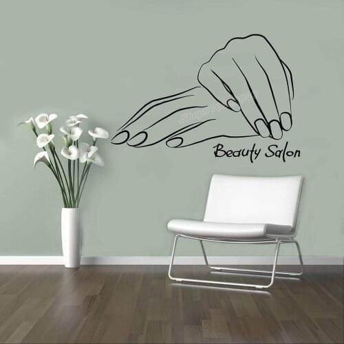 Beauty Salon Wall Decal Manicure Wall Sticker Nail Studio Decor Vinyl Sticker Ideas Wall Art Decor Removable Wallpaper B480