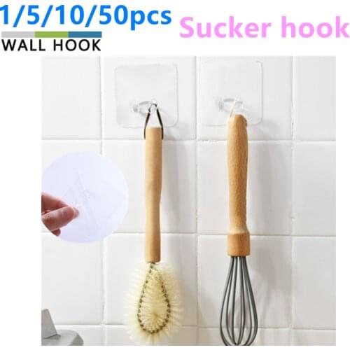 Sucker Hook Wall Storage Hook Power Plug Socket Holder Adhesive Hooks Plug Hook Transparent For Kitchen Bathroom Accessories