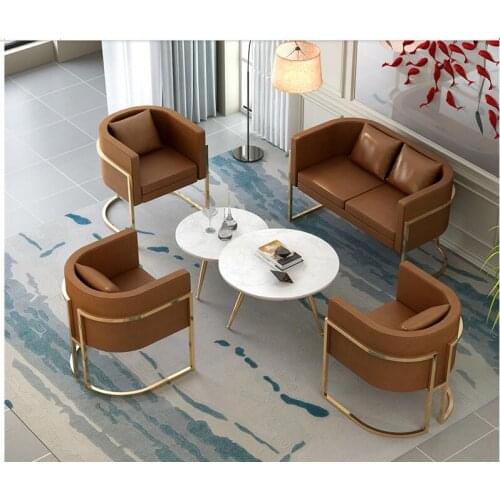 Office clothing store USES small sofa contracted modern beauty salon Nordic ins style web celebrity tie yi leisure sofa