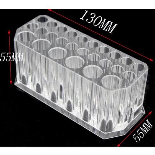 26 Slots Acrylic Eyeliner Lip Liner Pencil Holder Makeup Display Stand Organizer Makeup Brushes Shelf Cosmetic Storage Box