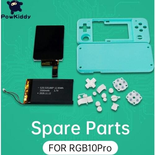Powkiddy RGB10 PRO Shell Accessories 3.5IPS Full-Fit Screen Large-Capacity Battery Suitable For RGB10 Modification And Upgrade