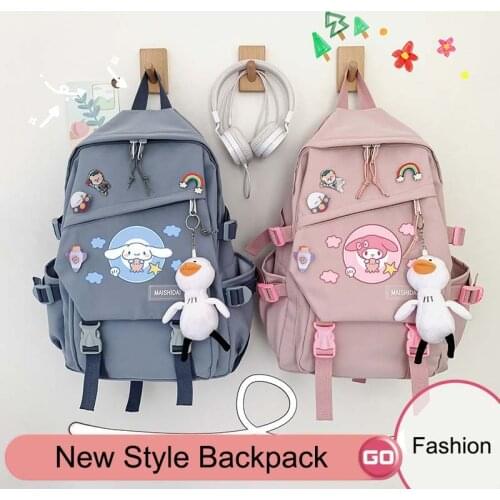 Fashion Style Anime Pattern Backpack Rucksack Mochila Schoolbag for Students Girls Boys 2020